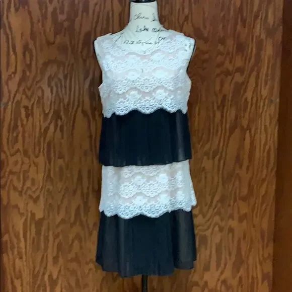 althea lace dress boden Kate Puff Sleeve Lace Dress-Black main image 0
